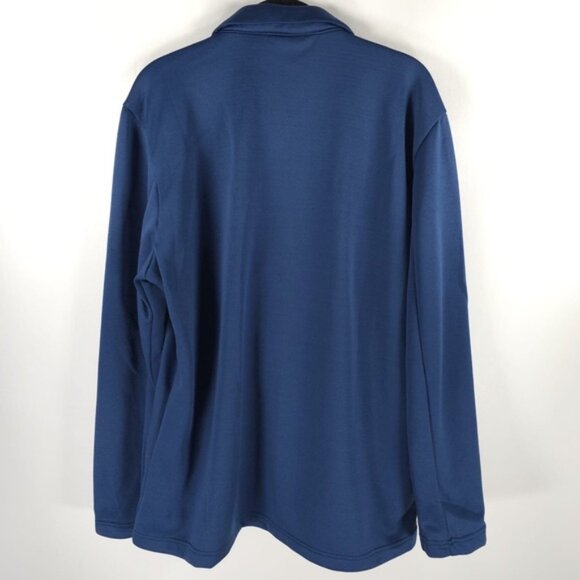 NWT AVALANCHE Outdoor Snap Collared Navy Shirt Jacket Fleece CAM816B Size M & LG - Picture 6 of 12